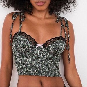 For Love And Lemons Bustier Green
